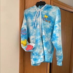Disney Spirit Jersey ‘86-‘94 era Zip up Macaroons on sleeve WDW Tie-Dye Hoodie